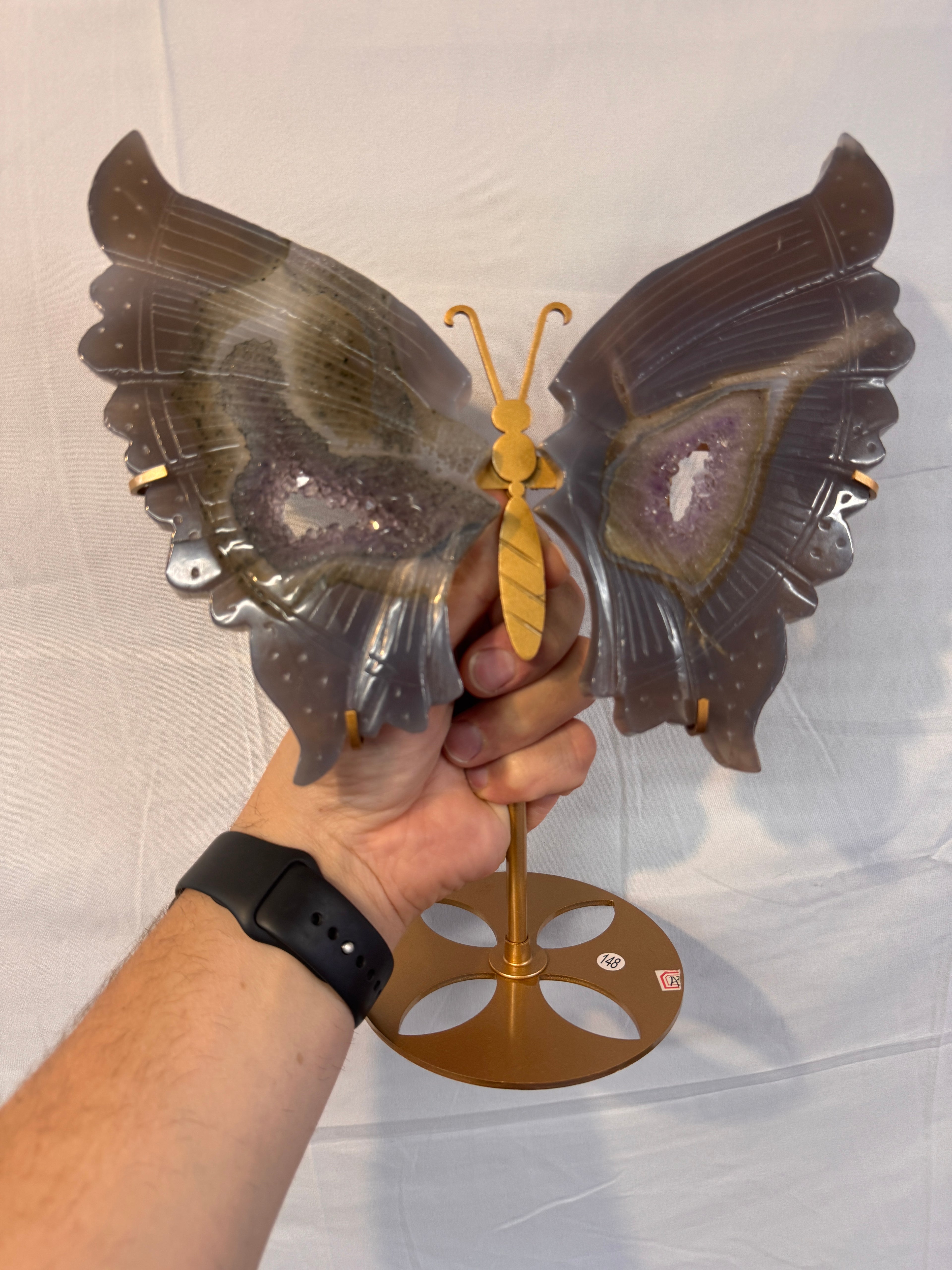 Druzy Agate Butterfly Wings