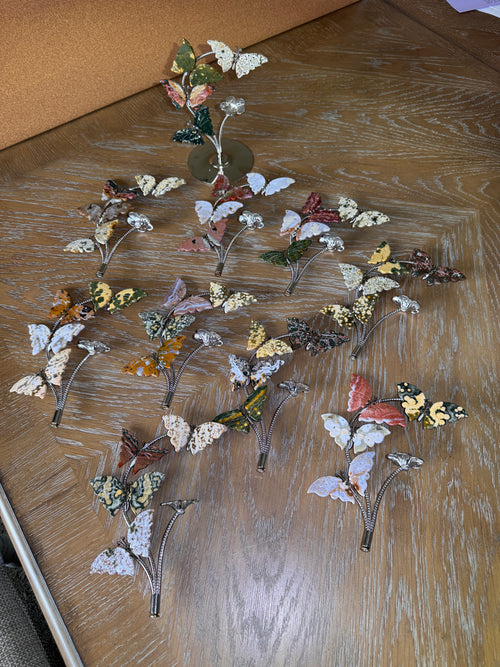 8th Vein Ocean Jasper Butterfly Sculpture