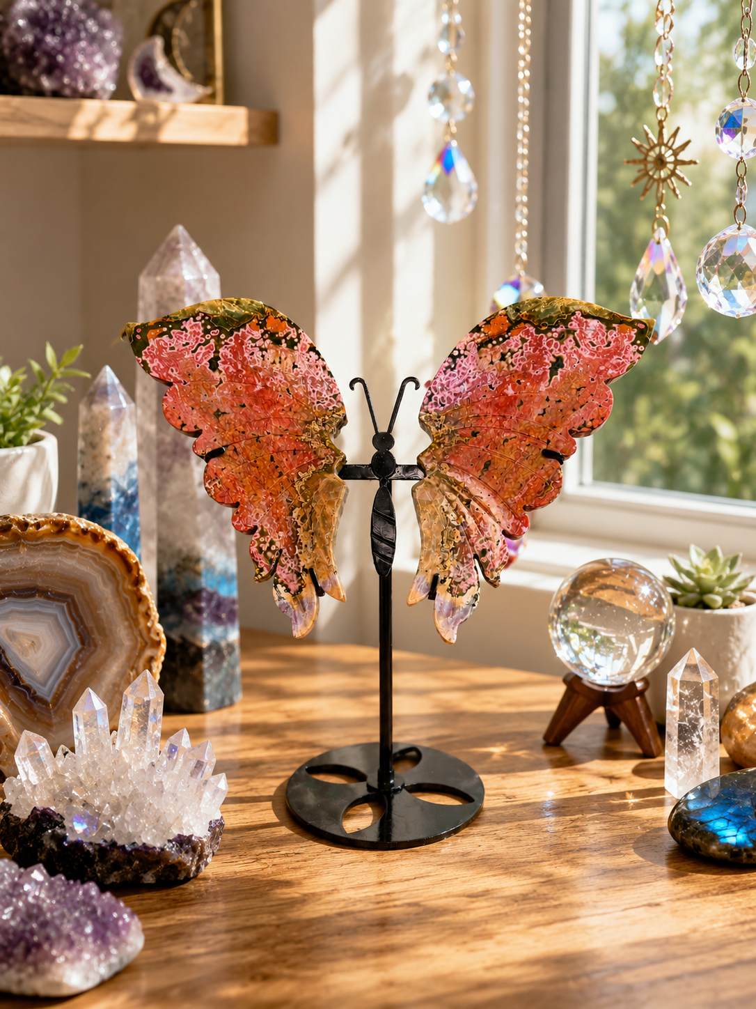 8th Vein Ocean Jasper Butterfly