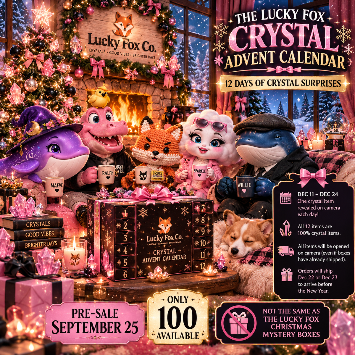 The Lucky Fox Crystal Advent Calendar