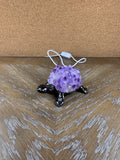 Amethyst Cluster Turtle LED Table Lamp