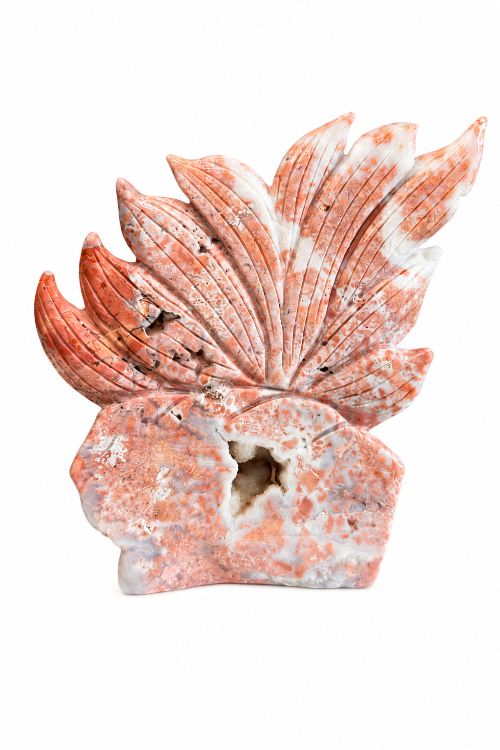 Pink Agate 9 Tailed Fox Medium