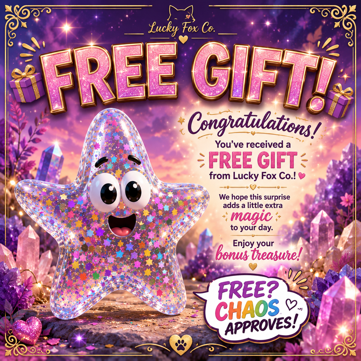 🎁 Free 3 Ball Crystal Drop- ($90 Value) (100% off)