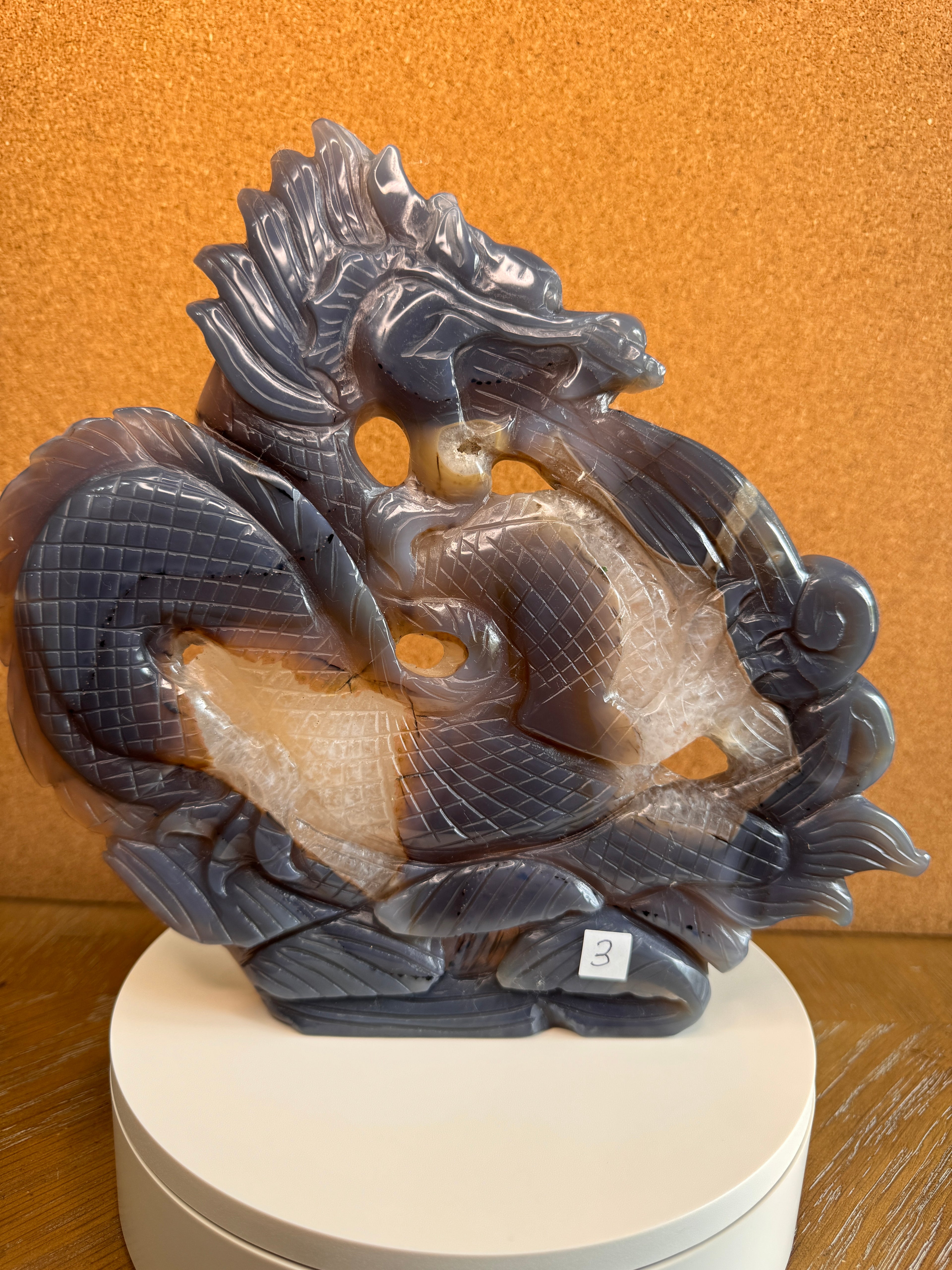Druzy Agate Dragon