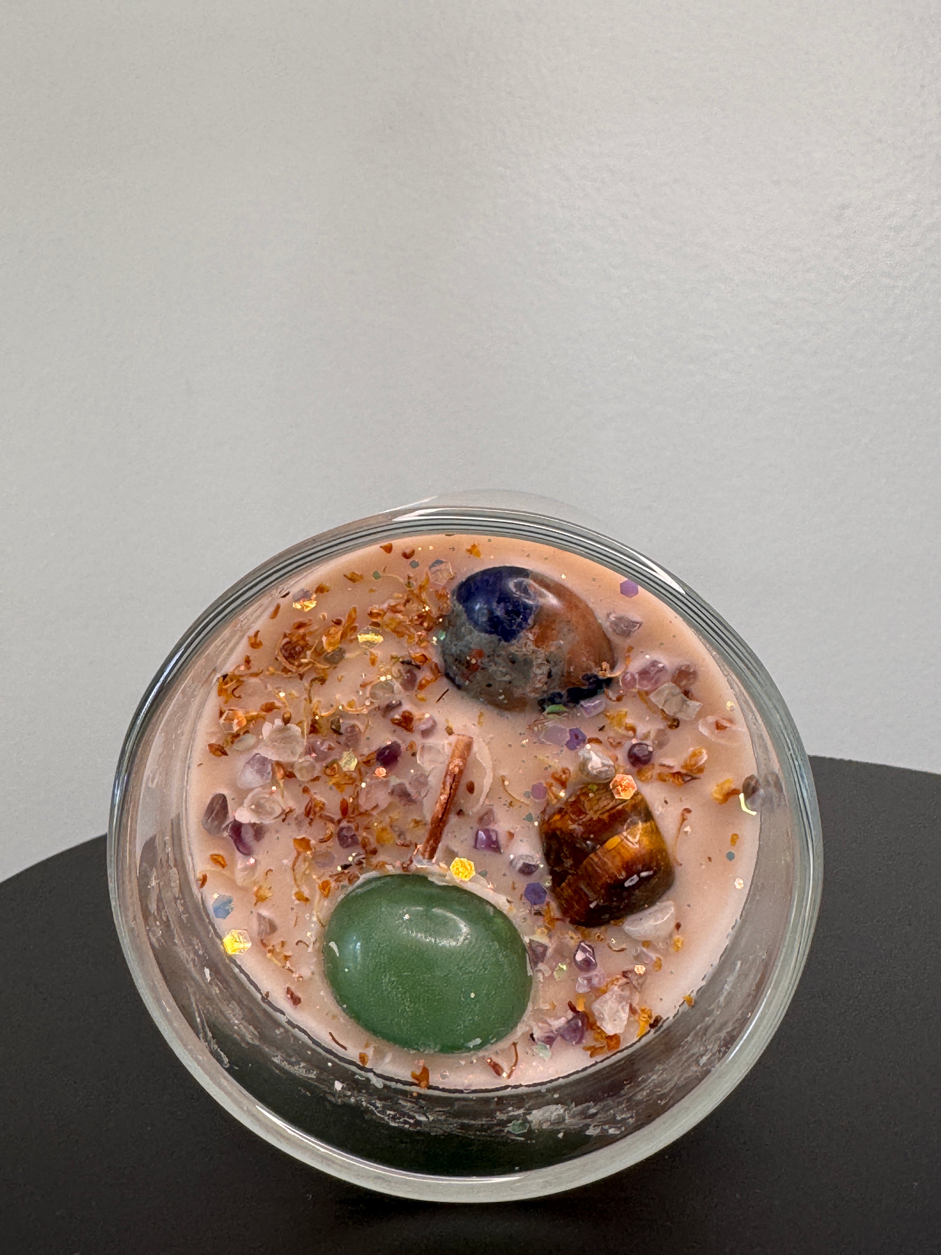 Protect Your Peace Crystal Manifestation Candle