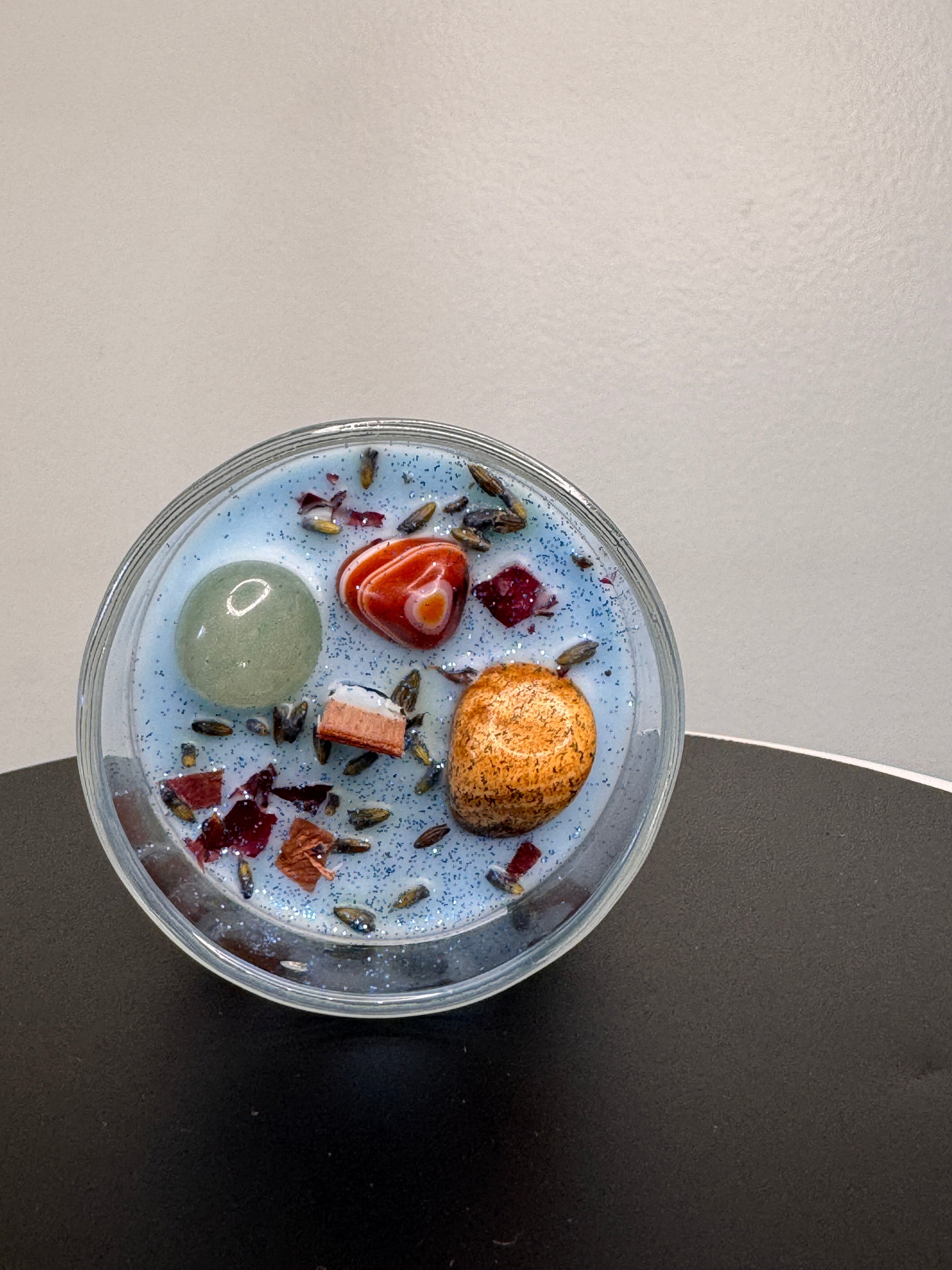 Protect Your Peace Crystal Manifestation Candle