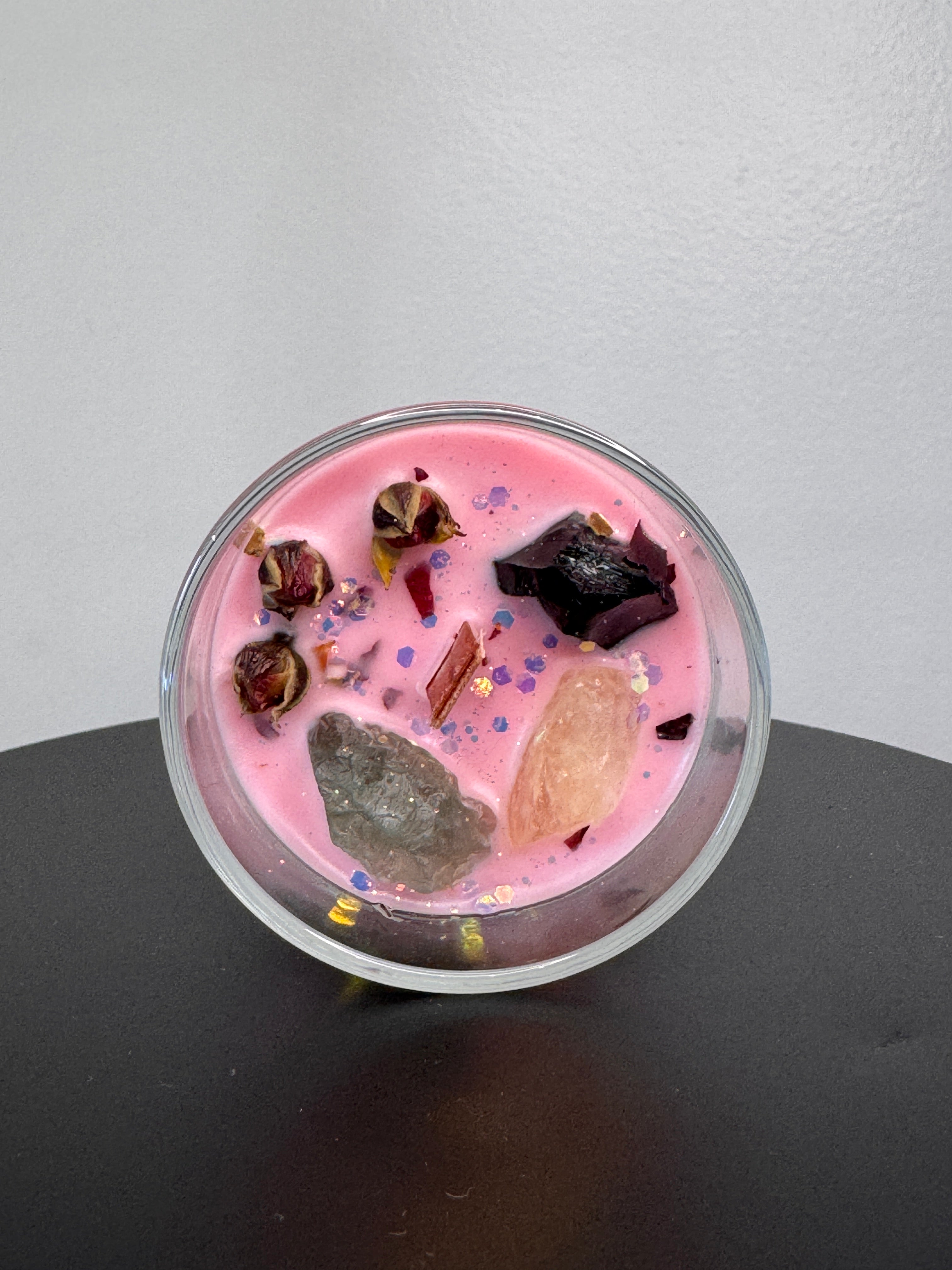 Protect Your Peace Crystal Manifestation Candle