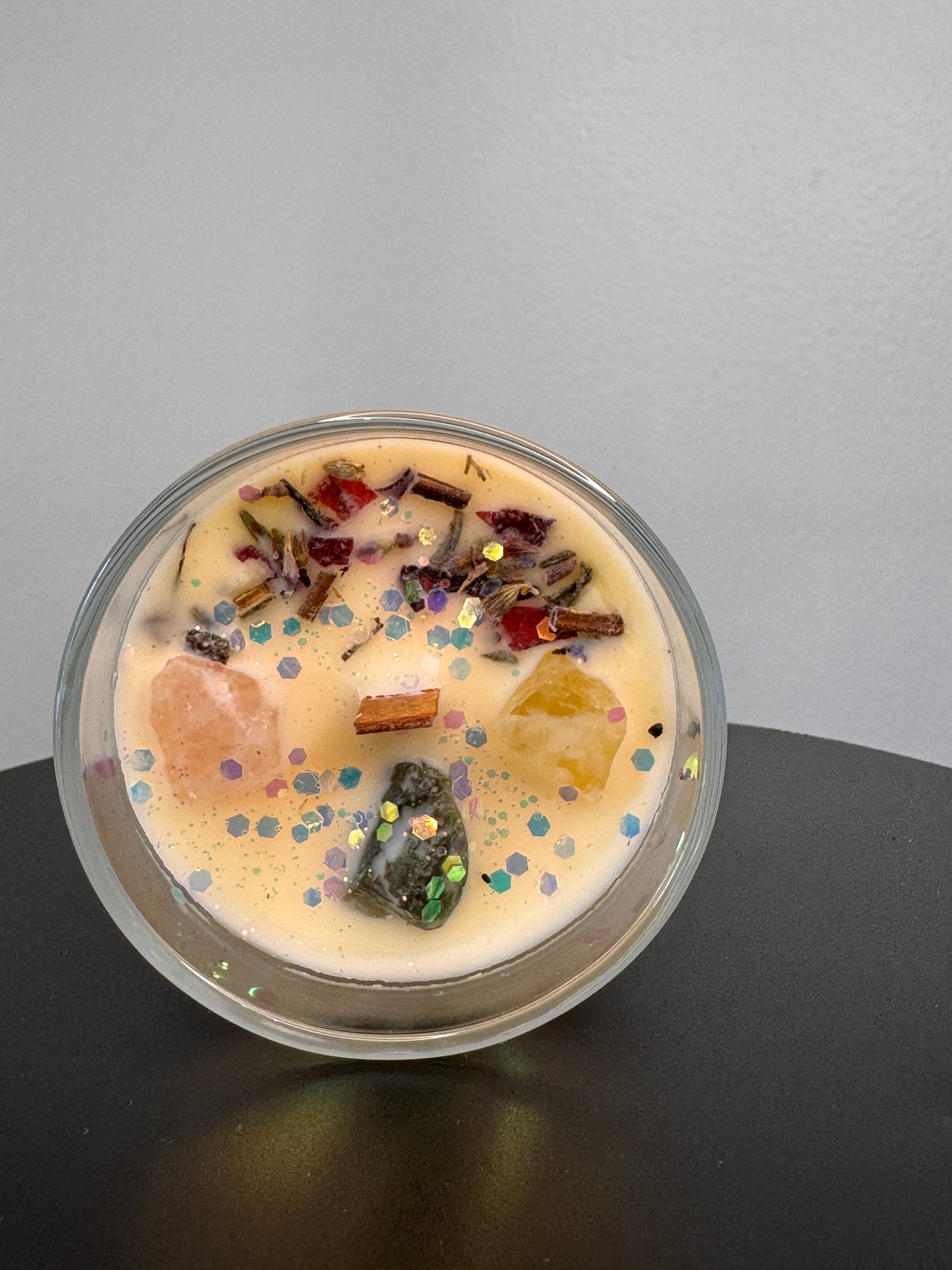 Protect Your Peace Crystal Manifestation Candle