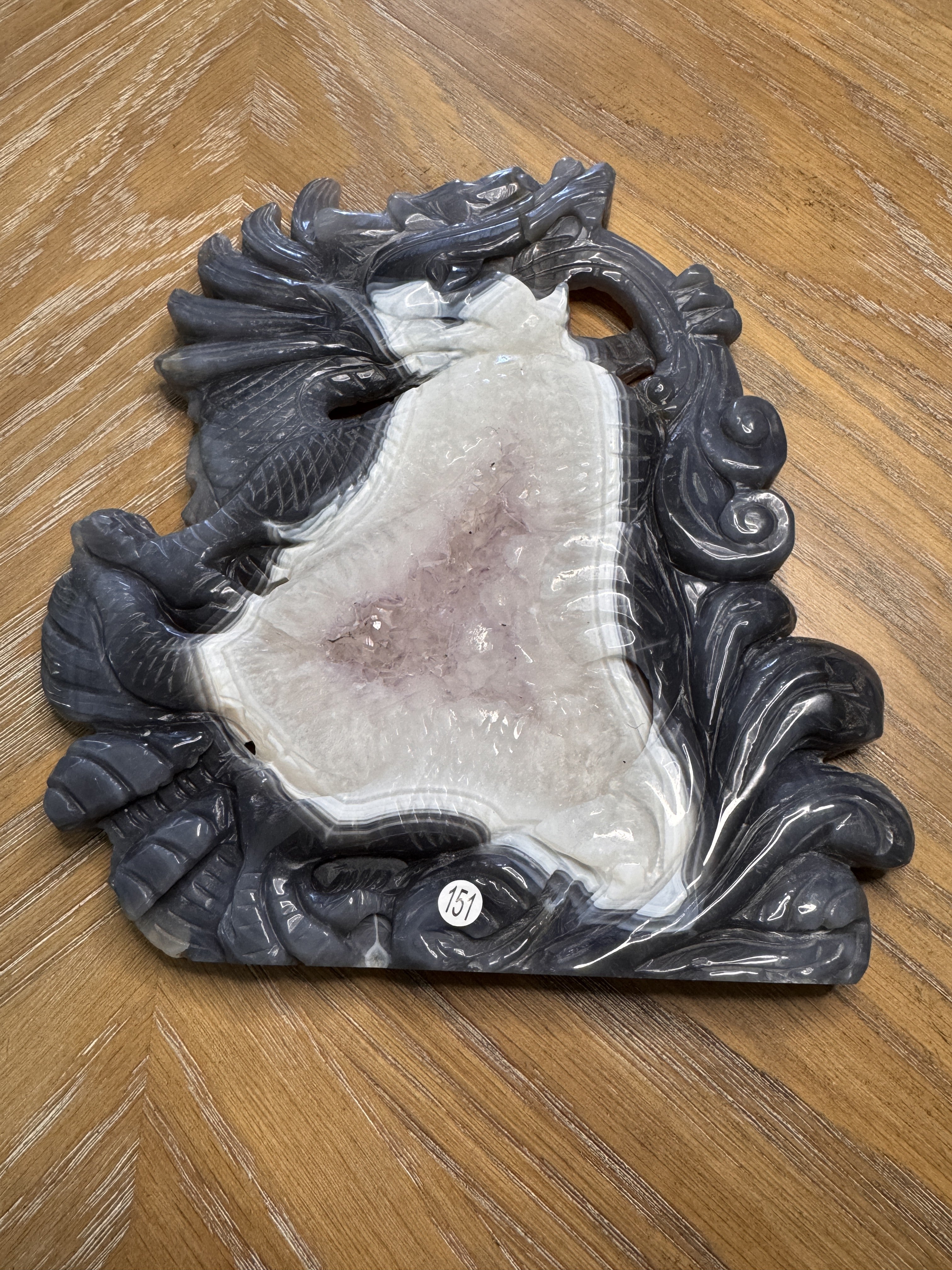 Druzy Agate Dragon