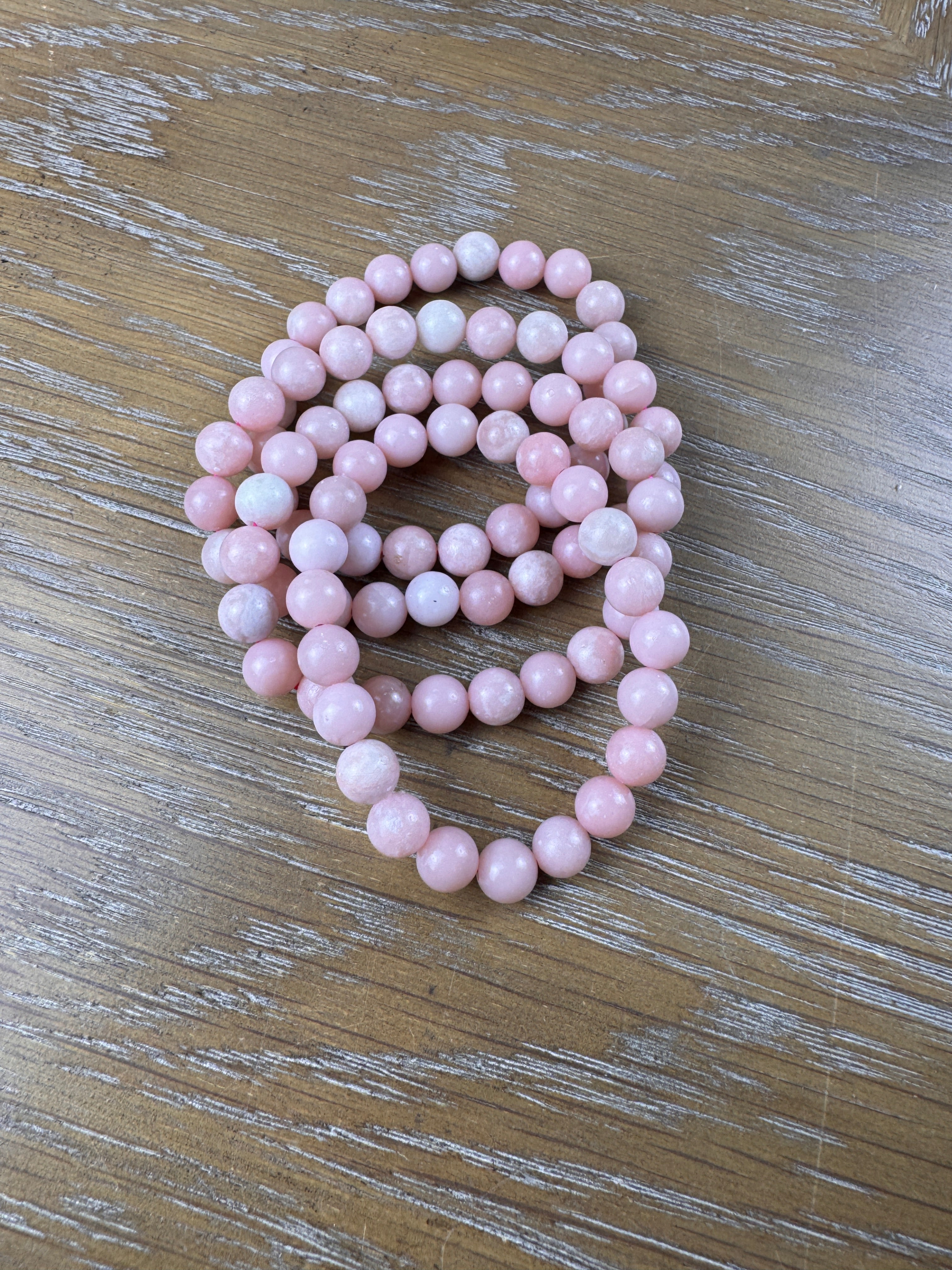 Beautiful Natural Pink Opal Bracelets