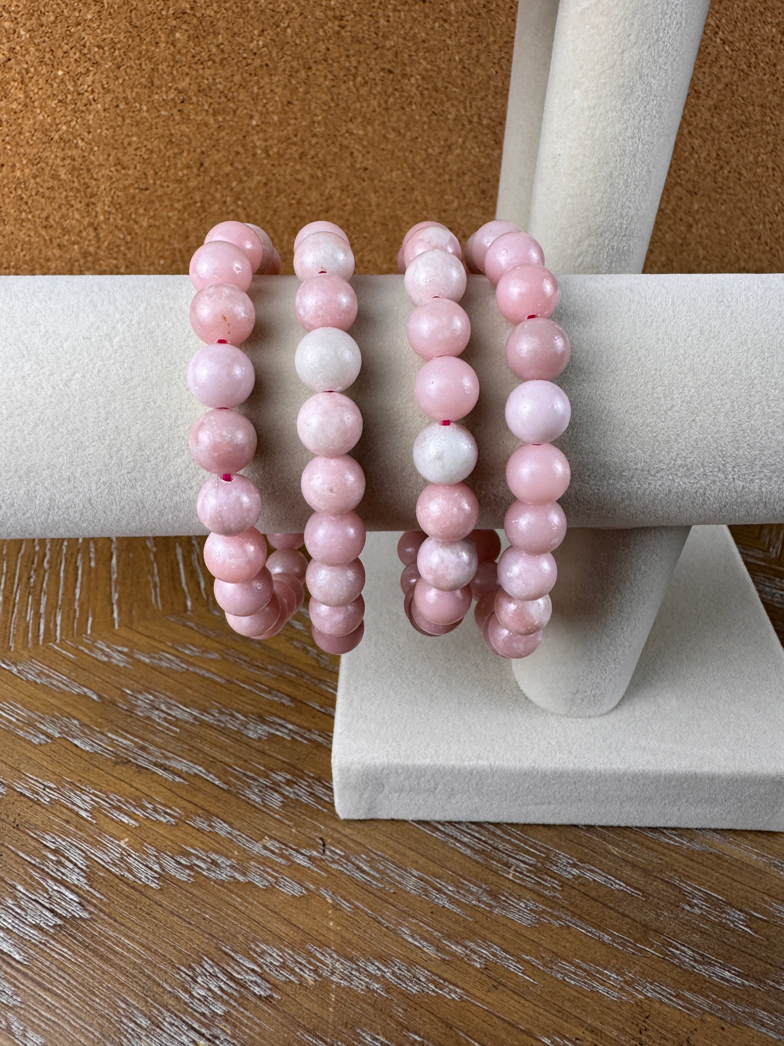 Beautiful Natural Pink Opal Bracelets