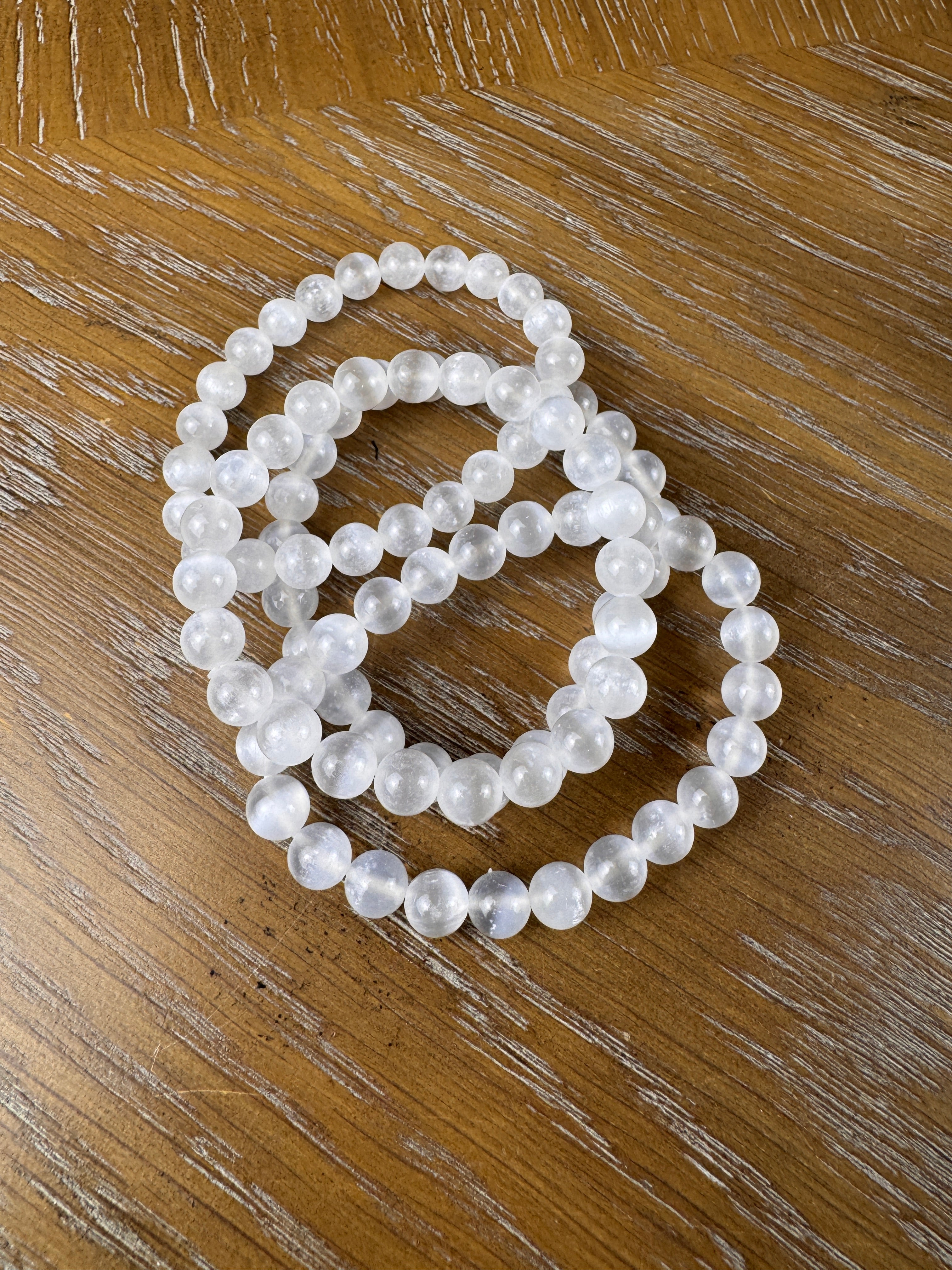 Natural Selenite Bracelet