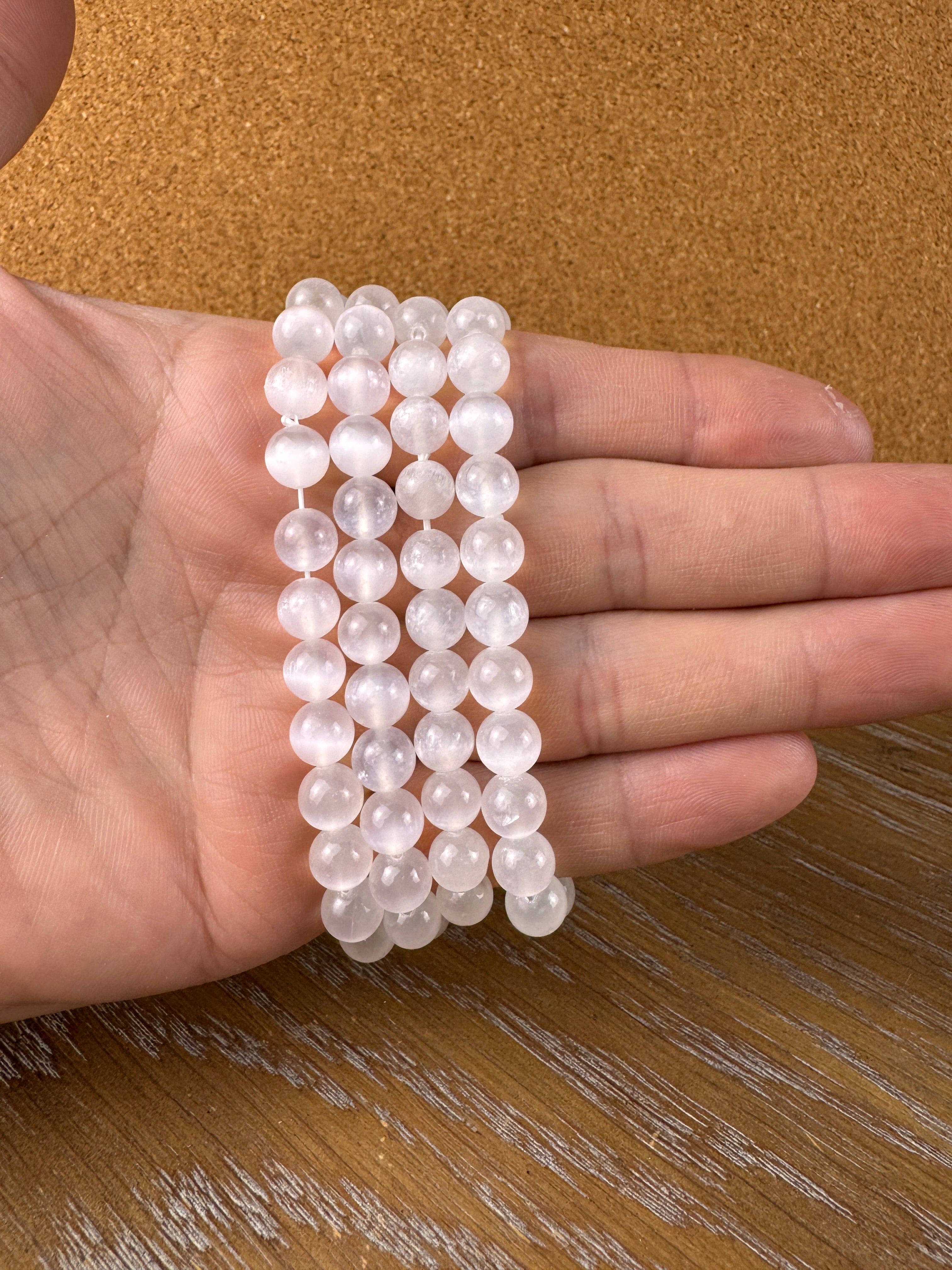 Natural Selenite Bracelet