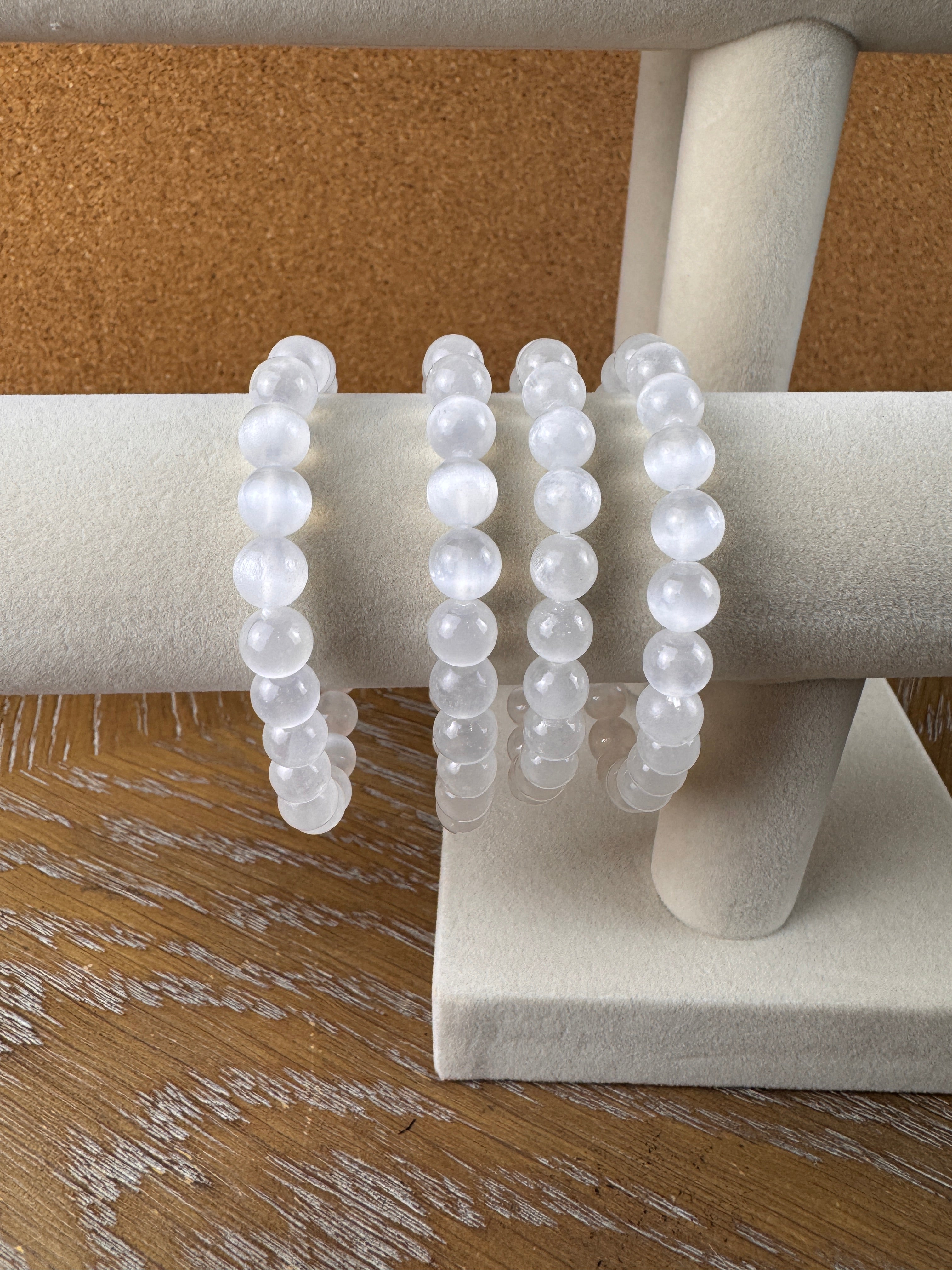 Natural Selenite Bracelet
