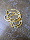 Yellow Aventurine Flower Shape Bracelet