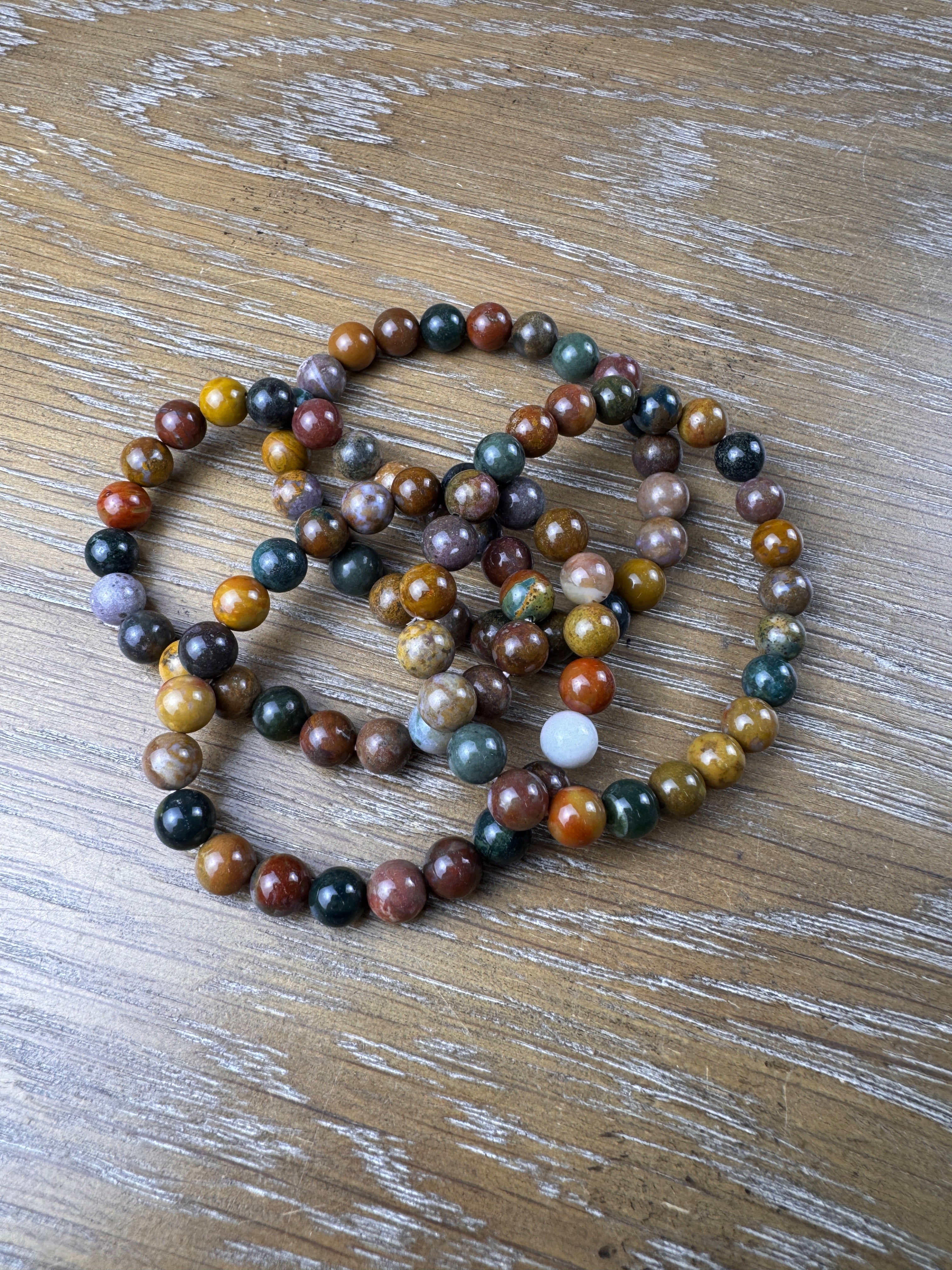 Ocean Jasper Bracelet 8mm