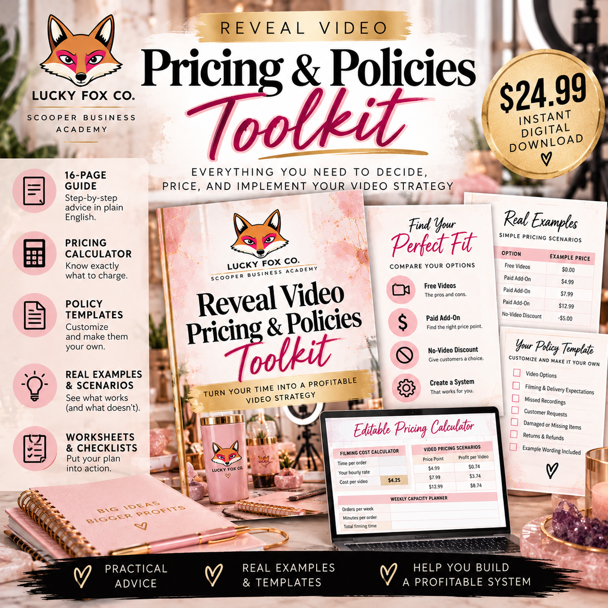 Reveal Video Pricing & Policies Toolkit