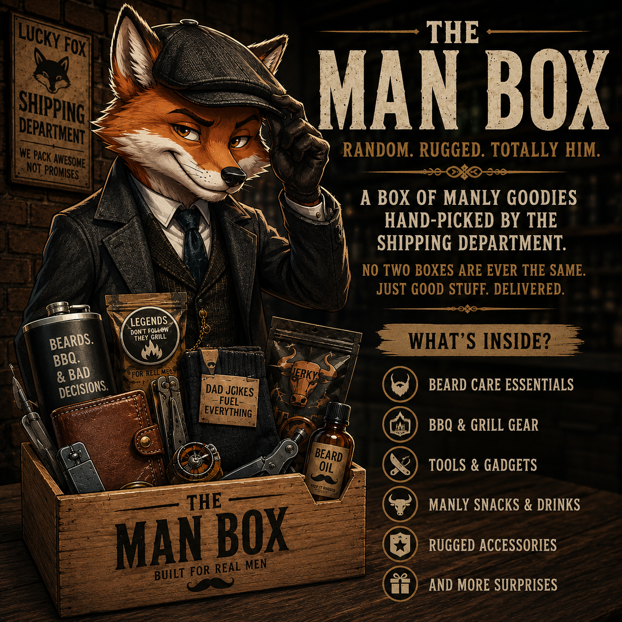 The Man Box!- Picked by the Shipping Department.