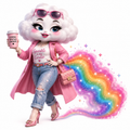 Rainbow Sparkle Drop
