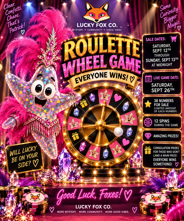 Lucky Fox Co Roulette Wheel Game- LIMITED TIME