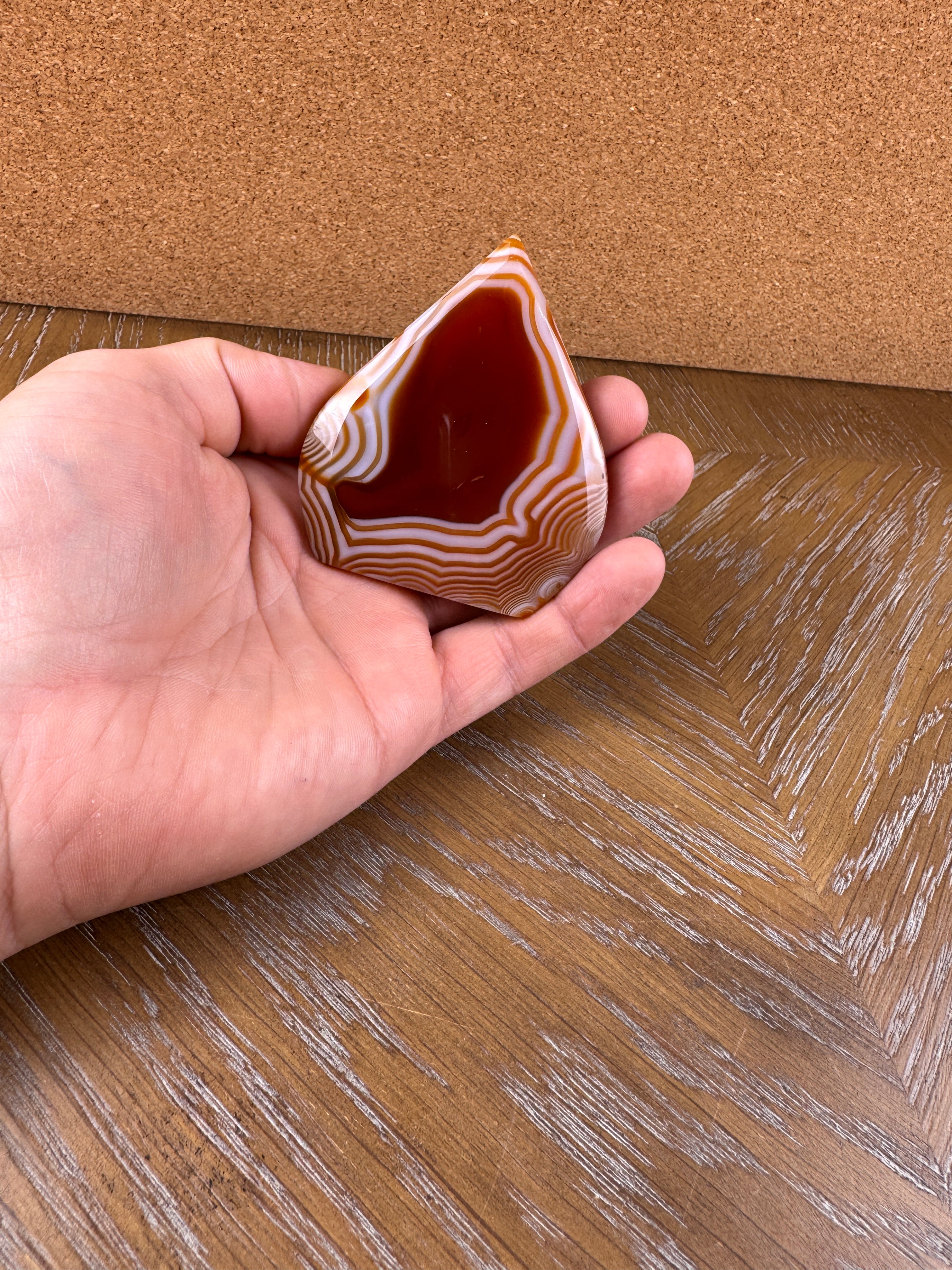 Striped Carnelian Arrowhead
