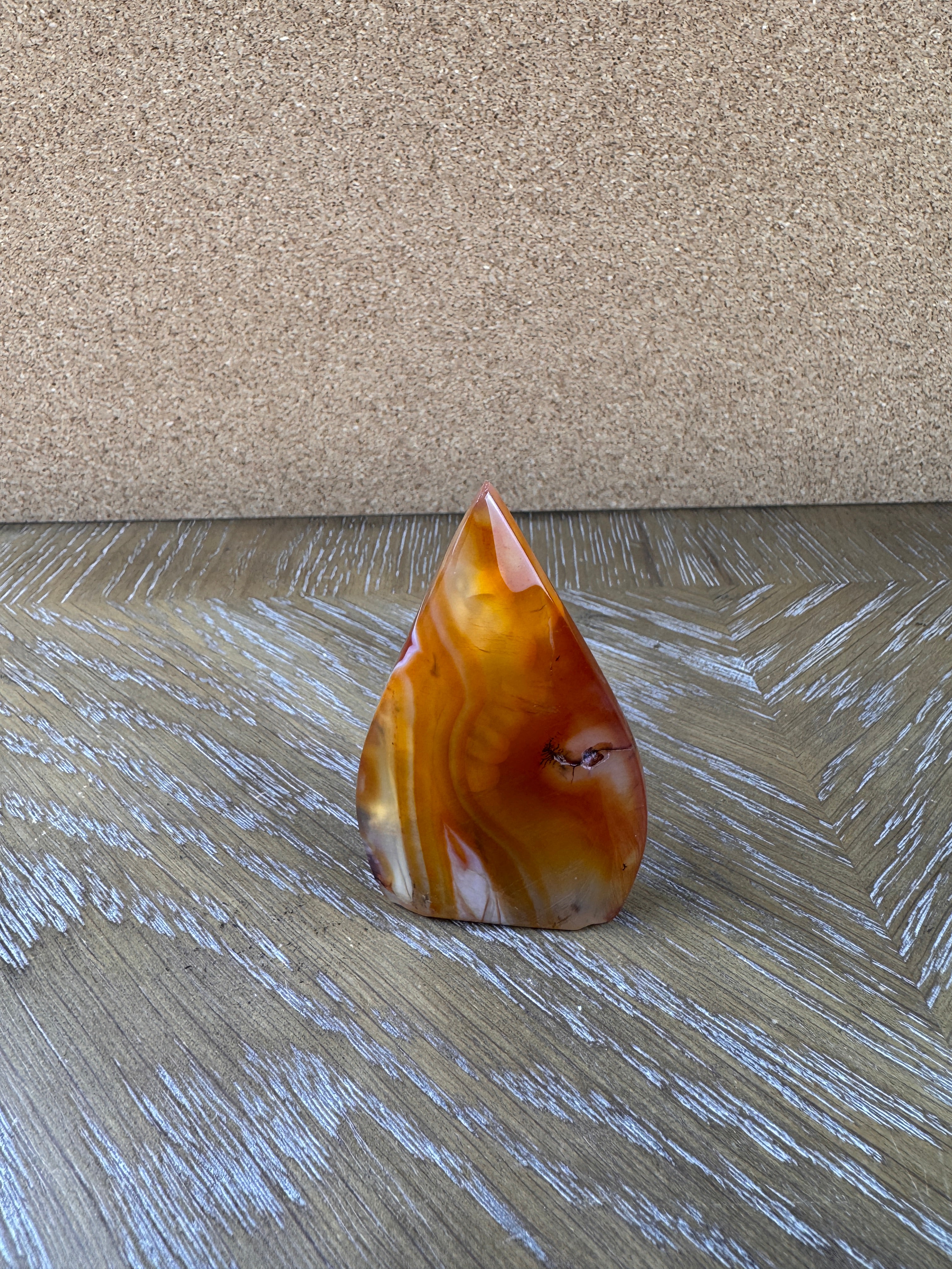 Striped Carnelian Arrowhead