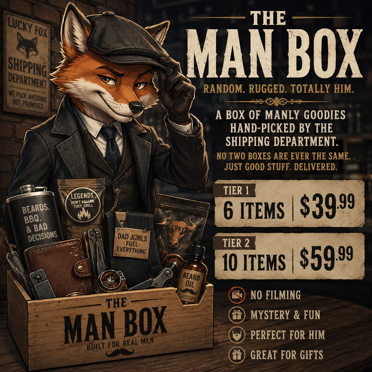 The Man Box!- Picked by the Shipping Department.
