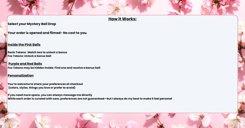 Lucky Fox Mystery Ball Drop