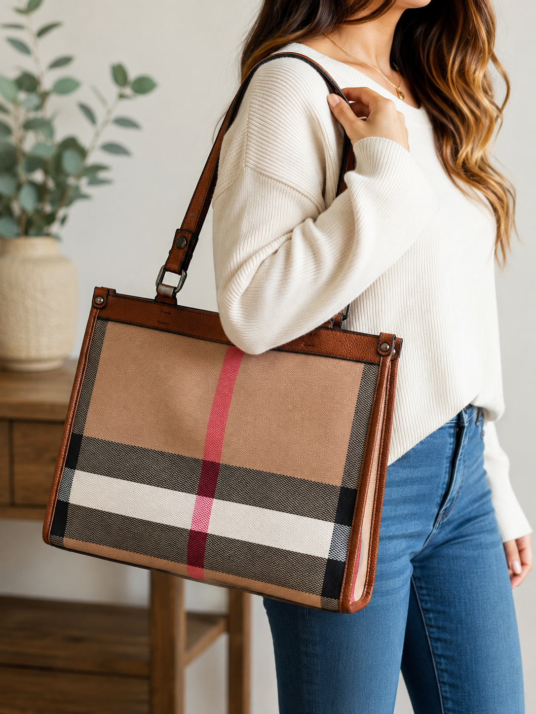The Foxberry Elite Classic Plaid Everyday Handbag