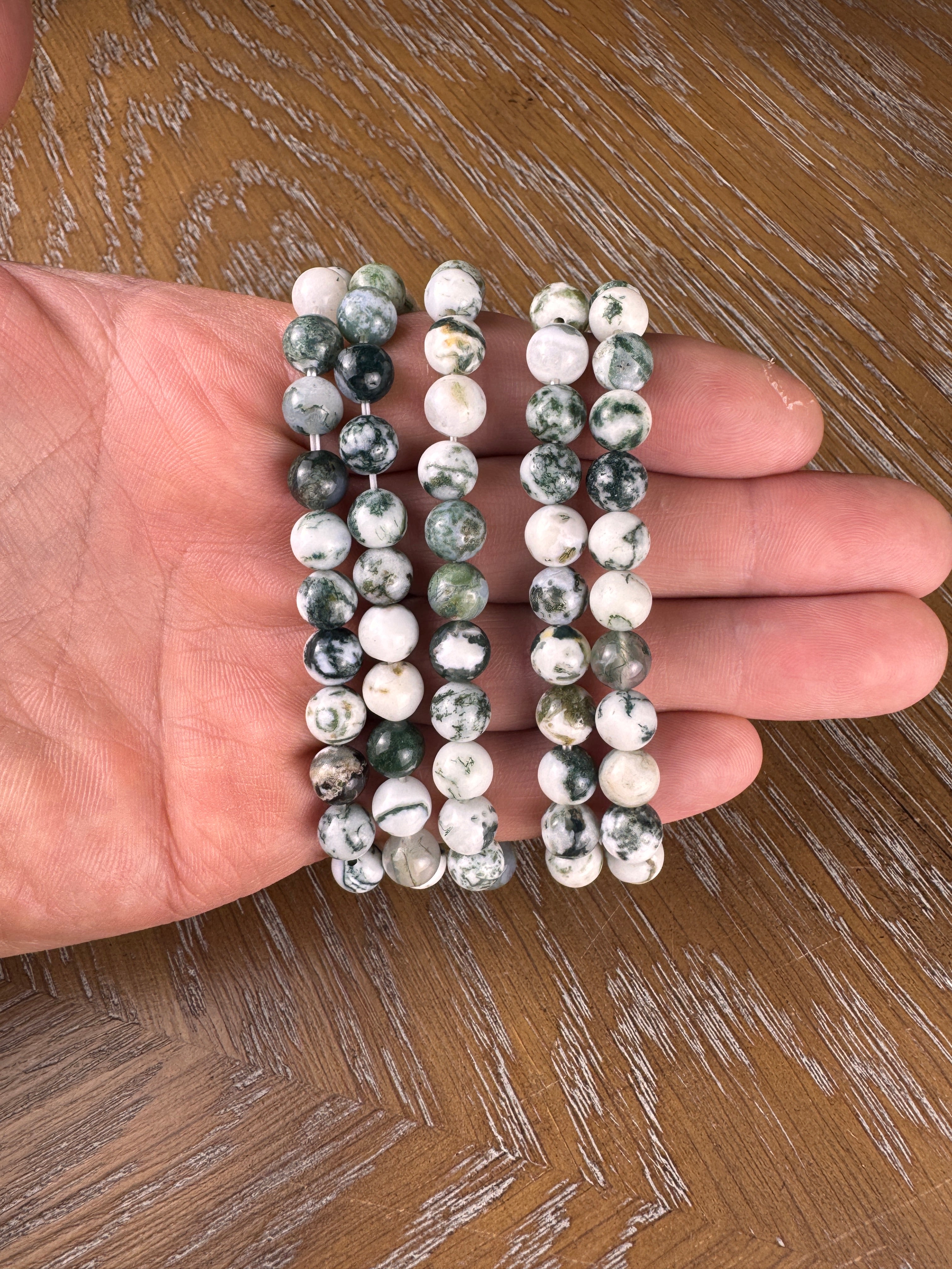 White Moss Agate